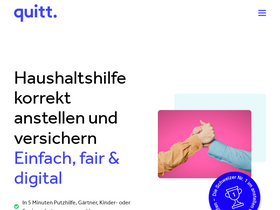 'quitt.ch' screenshot