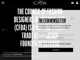 'cfda.com' screenshot