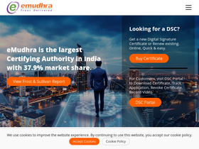 'emudhra.com' screenshot