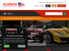 'scuderiacarparts.com' screenshot