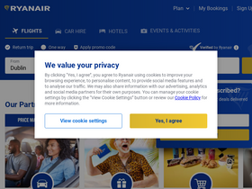 'ryanair.com' screenshot