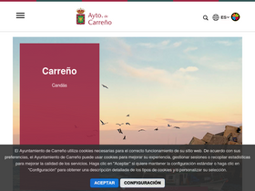 'ayto-carreno.es' screenshot