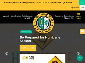 'xula.edu' screenshot