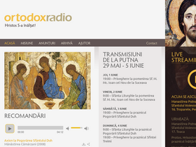 'ortodoxradio.ro' screenshot
