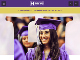 'nmhu.edu' screenshot