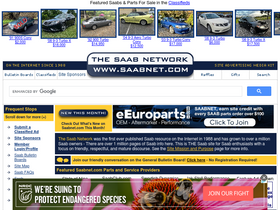 'saabnet.com' screenshot