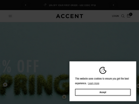'accentclothing.com' screenshot