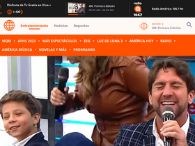 'americatv.com.pe' screenshot