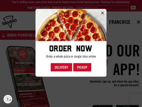 'sbarro.com' screenshot