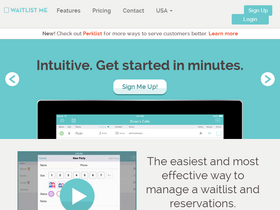 'waitlist.me' screenshot
