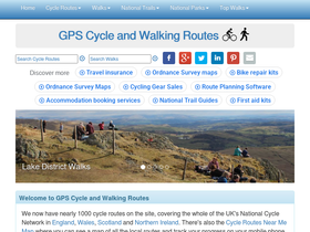 'gps-routes.co.uk' screenshot