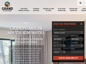 'visitgrandcanyon.com' screenshot