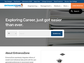 'entrancezone.com' screenshot