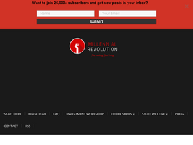 'millennial-revolution.com' screenshot