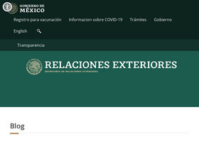 'sre.gob.mx' screenshot