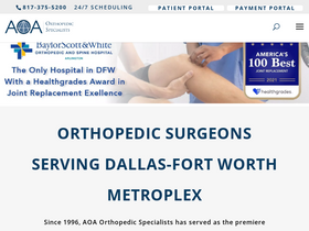 'arlingtonortho.com' screenshot