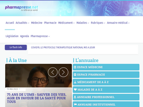 'pharmapresse.net' screenshot
