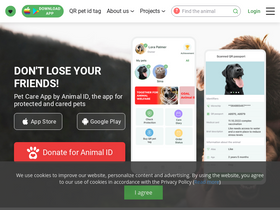 'animal-id.net' screenshot