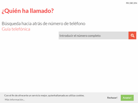 'quienhallamado.es' screenshot