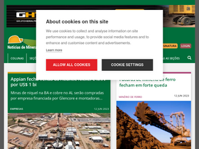 'noticiasdemineracao.com' screenshot
