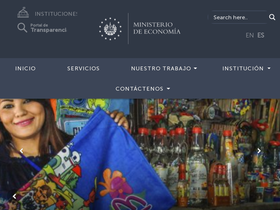 'minec.gob.sv' screenshot