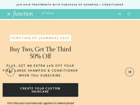 'functionofbeauty.com' screenshot