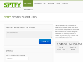 'sptfy.com' screenshot