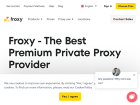 'froxy.com' screenshot