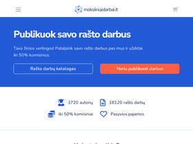 'moksliniaidarbai.lt' screenshot