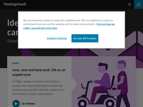 'kingsfund.org.uk' screenshot