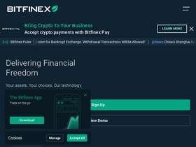 'bitfinex.com' screenshot