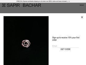 sapirbachar.com homepage screenshot