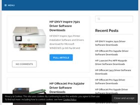 'hpprinterseries.net' screenshot