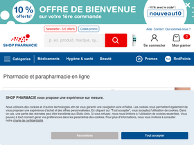 'shop-pharmacie.fr' screenshot