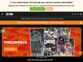 nblstore.com.au homepage screenshot