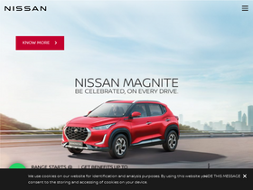 'nissan.in' screenshot