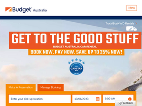 'budget.com.au' screenshot