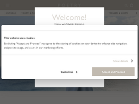 'poetryfashion.co.uk' screenshot