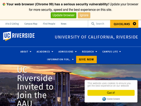 'irows.ucr.edu' screenshot
