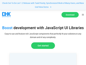 'dhtmlx.com' screenshot