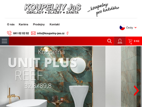 'koupelny-jas.cz' screenshot