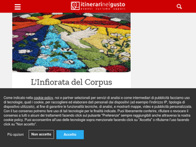 'itinerarinelgusto.it' screenshot