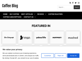 'coffeeblog.co.uk' screenshot