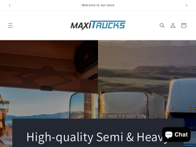 maxitrucks.com homepage screenshot