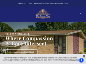 'lotzfuneralhomeroanoke.com' screenshot