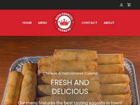 kingeggrollexpress.com homepage screenshot