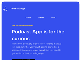 'podcast.app' screenshot