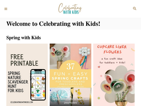 'celebratingwithkids.com' screenshot