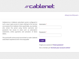 'cablenet.me' screenshot
