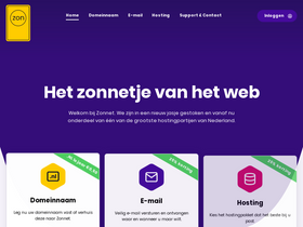 'zonnet.nl' screenshot